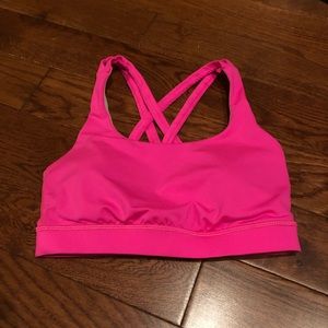LULULEMON HOT PINK SPORTS BRA